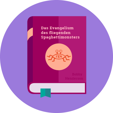 Das Buch 'Das Evangelium des Fliegenden Spaghettimonsters' 